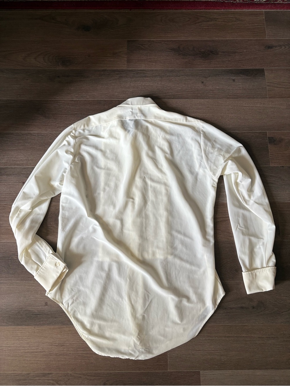 Classic White Pleated Front Men’s Dress Shirt - Picture 6 of 6